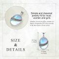 wholesale 925 Sterling Silver Blue Moonstone Pendant Necklace With Intricate Celtic Design-0-4