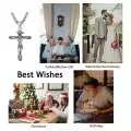 wholesale 925 Sterling Silver Crucifix Jesus Cross Religious Jewelry Men's Necklaces Wholesale Pendants for Women Girls Gifts 24 Chain Christian Faith Charm Amulets Accessories-0-5