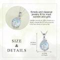 wholesale 925 Sterling Silver 925 Teardrop Pendant w/Blue Shell Lobster Charm Necklace-0-1