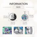 wholesale 925 Sterling Silver Abalone Shell Flower Pendant Necklace for Women Birthday Gifts-0-3