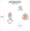 wholesale 925 Sterling Silver Heart Ribbon Pendant Necklace Forever in My Heart Cremation Jewelry for Ashes Memorial Keepsake-0-2
