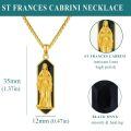 wholesale 925 Sterling Silver Virgin Mary Pendant with Black Onyx Stone Chain Necklace-0-4