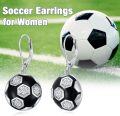 wholesale Sterling Silver Sports Earrings Baseball Basketball Volleyball Soccer Football Jewelry Gifts for Women-0-2