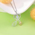 wholesale 925 Silver & Hypoallergenic Stethoscope Pendant Necklace with Red Cross Heart Charm - Graduation Nurse Gift-0-3