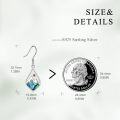 wholesale 925 Sterling Silver Mountain Abalone Shell Drop Earrings - Mother's Day Gifts for Her-0-3
