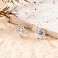 wholesale 925 Sterling Silver Celtic Knot Shamrock Stud Earrings for Women-0-2