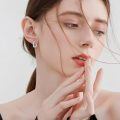 wholesale 925 Sterling Silver Hoop Earrings Platinum Plated Vintage Filigree Scroll Design-0-1