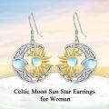 wholesale 925 Sterling Silver Moon Star Sun Drop Dangle Earrings s for Women Girls Mom-0-5