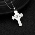 wholesale 925 Sterling Silver Cross Jesus Pendant Necklace with Chain for Men & Women Christian Gifts-0-4