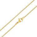 wholesale 10k Yellow Gold Solid Gold 0.6mm Box Chain Necklace with Lobster Claw Clasp Fine  for Women-0-0