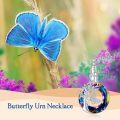 wholesale TOUPOP Butterfly Cremation Jewelry For Ashes Urn Necklace For Ashes Sterling Silver Memorial Jewelry -0-4