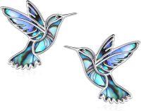 wholesale Women's Sterling Silver Tree of Life Locket Ring-Hummingbird-Abalone Shell