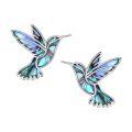 wholesale 925 Sterling Silver Hummingbird Necklace Wholesale Turquoise Inlay-0-22