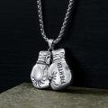 wholesale 925 Sterling Silver Boxing Glove Pendant Necklace s for Men Women Fighting Fighter Sport Gift Jewelry-0-1