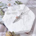 wholesale 925 Sterling Silver Cross and Rose Dragonfly Pendant Necklace for Women Gifts-0-1