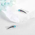 wholesale 925 Sterling Silver Turquoise Moon Phase Ear Climber Earrings for Women-0-3