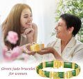 wholesale 18kt Gold Plated Sterling Silver Jade Bracelet for Women Fine Jewelry Gift-0-41