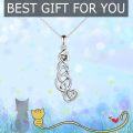 wholesale 925 Sterling Silver Celtic Knot Viking Cat Pendant Necklace s for Women-0-4