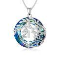 TOUPOP Sterling Silver & Zircon Tree Of Life Necklace - 21st Birthday Gifts-0-0