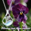 wholesale 925 Sterling Silver Mother of Pearl Floral Pendant Necklaces - Gifts for Her-0-5