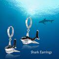 wholesale 925 Sterling Silver Killer Whale Dangle Drop Earrings for Women-0-2