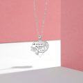wholesale 925 Sterling Silver Angel Wings Memorial Necklace - Heart Pendant with Sympathy Gift-0-4