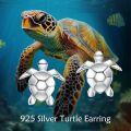 wholesale 925 Sterling Silver Sea Turtle Stud Earrings for Women Girls Gift Idea-0-2