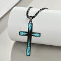 wholesale Sterling Silver Origami Cross Pendant Necklace Religious Jewelry Gift for Women Men-0-13