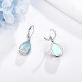 wholesale 925 Sterling Silver Teardrop Mermaid Drop Earrings with Mother of Pearl Stone Gift for Her-0-2