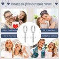 wholesale 925 Sterling Silver Cross Dangle Huggie Hoop Earrings for Men & Women - Mother's Day Gift Idea-0-1