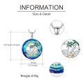 wholesale 925 Sterling Silver Tropical Beach Pendant Necklace-0-4
