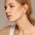 wholesale 925 Sterling Silver Moonstone Celtic Knot Drop Earrings Platinum Plated Teardrop Dangle Jewelry-0-2