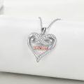 wholesale 925 Sterling Silver Mom Necklace with Infinite Elements – Hypoallergenic Heart Pendant, Lead/Nickel-Free Jewelry Gift for Mother Wife-0-1