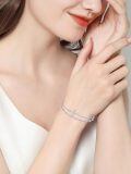 wholesale 925 Sterling Silver Layered Beaded Ankle Anklet for Women's Footwear Accessories-0-1