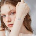 wholesale 925 Sterling Silver Red Blue Opal Butterfly Charm Bracelet Adjustable s for Women-0-4