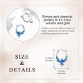 wholesale Sterling Silver Gold Zircon Phoenix Dangle Earrings for Women Gifts-0-5