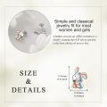 wholesale 925 Sterling Silver Cute Bunny Holding Carrot Enamel Stud Earrings For Women-0-4
