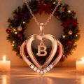 wholesale Heart Initial Necklace For Women 925 Sterling Silver Letter Pendant With Moissanite Personalized Charm Alphabet Jewelry Birthday Anniversary Mothers Day Christmas Gifts For Her Wife Girlfriend Mom -0-1