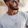 wholesale 925 Sterling Silver Gold Plated Jesus Christ INRI Cross Crucifix Pendant Necklace for Men & Women-0-4
