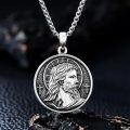 wholesale 925 Sterling Silver Jesus Pendant Necklace with Cross and Religious Message for Men & Women-0-3