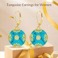 wholesale 14K Gold Plated Sterling Silver Round Natural Jade Earrings for Women-0-26