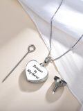 wholesale 925 Sterling Silver Heart Tree of Life Cremation Jewelry Keepsake Pendant Forever in My Heart w/Filler Kit-0-3
