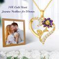 wholesale 14K Gold (AU585) & Moissanite Jasmine Birth Flower Necklace, Hypoallergenic, Adjustable 16+2 Chain, Gift Box, Ideal for Women-0-4