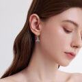 wholesale 925 Sterling Silver Turquoise Whale Tail Dangle Drop Earring for Women Beach Jewelry-0-3