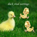 wholesale 925 Sterling Silver Duck Stud Earrings Cute Animal s for Women-0-4