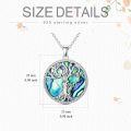 wholesale Sterling Silver Family Tree of Life Necklace for Mom Daughter Son Women Birthstone-0-5