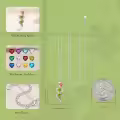 TOUPOP 925 Sterling Silver Peridot Rose Flower August Birthstone Necklace-0-3