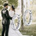 wholesale 925 Sterling Silver Hoop Earrings Platinum Plated Vintage Filigree Scroll Design-0-4