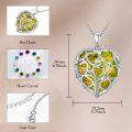 wholesale TOUPOP Birthstone Necklace Tree Of Life Pendant -0-3