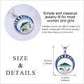 wholesale 925 Sterling Silver Enamel Mushroom & Crescent Moon Pendant Necklace s for Women and Girls-0-4